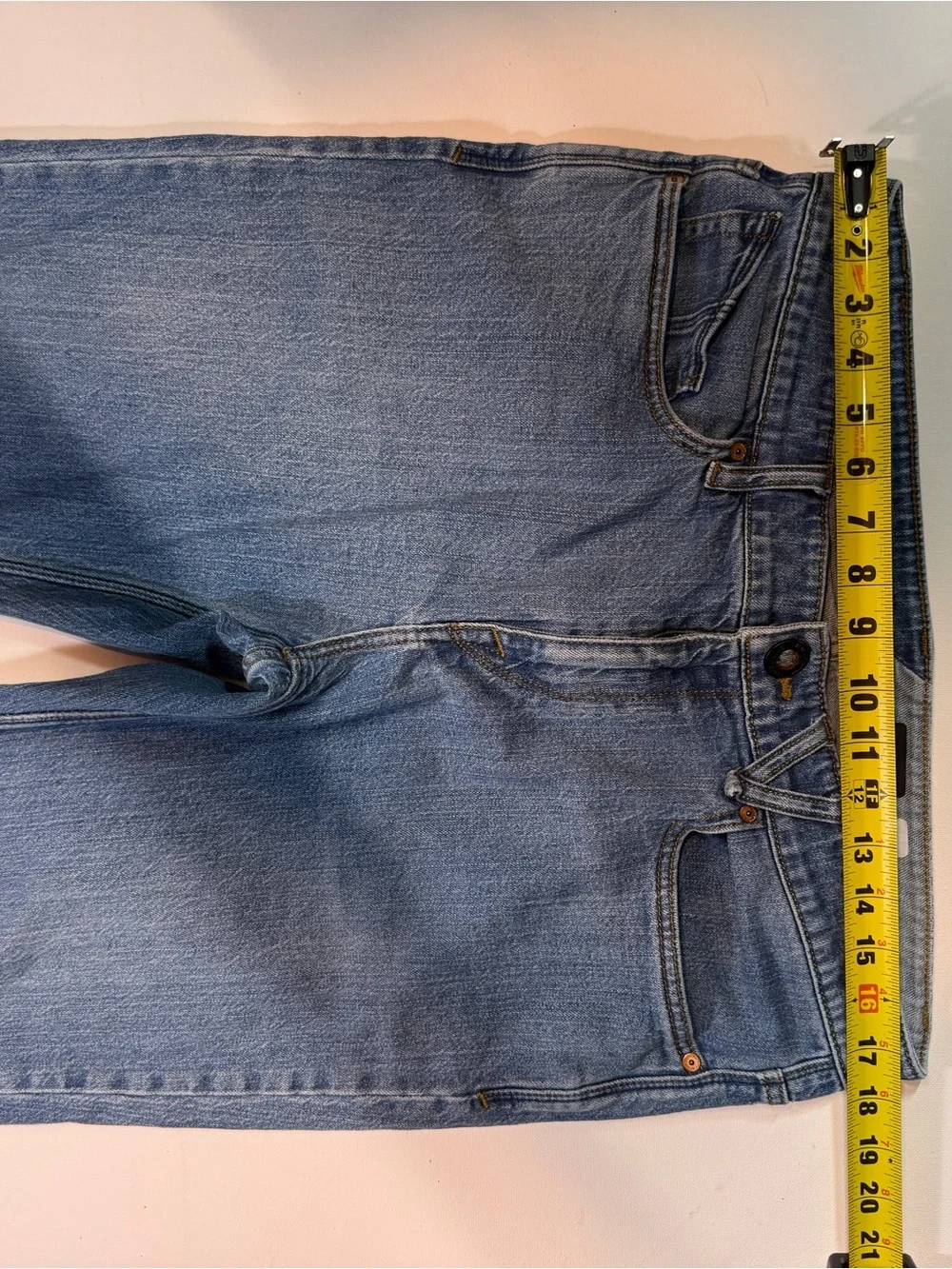 Volcom Men's Slim Straight Jeans in Light Blue Denim